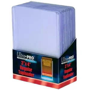 Ultrapro 3 X 4" Regular Toploader 25 Count clear toploaders
