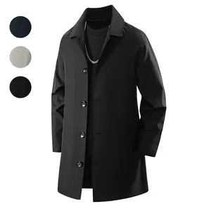 Fashion Winter Casual Long Tech Trench Coat Wool Coat New Korean Style