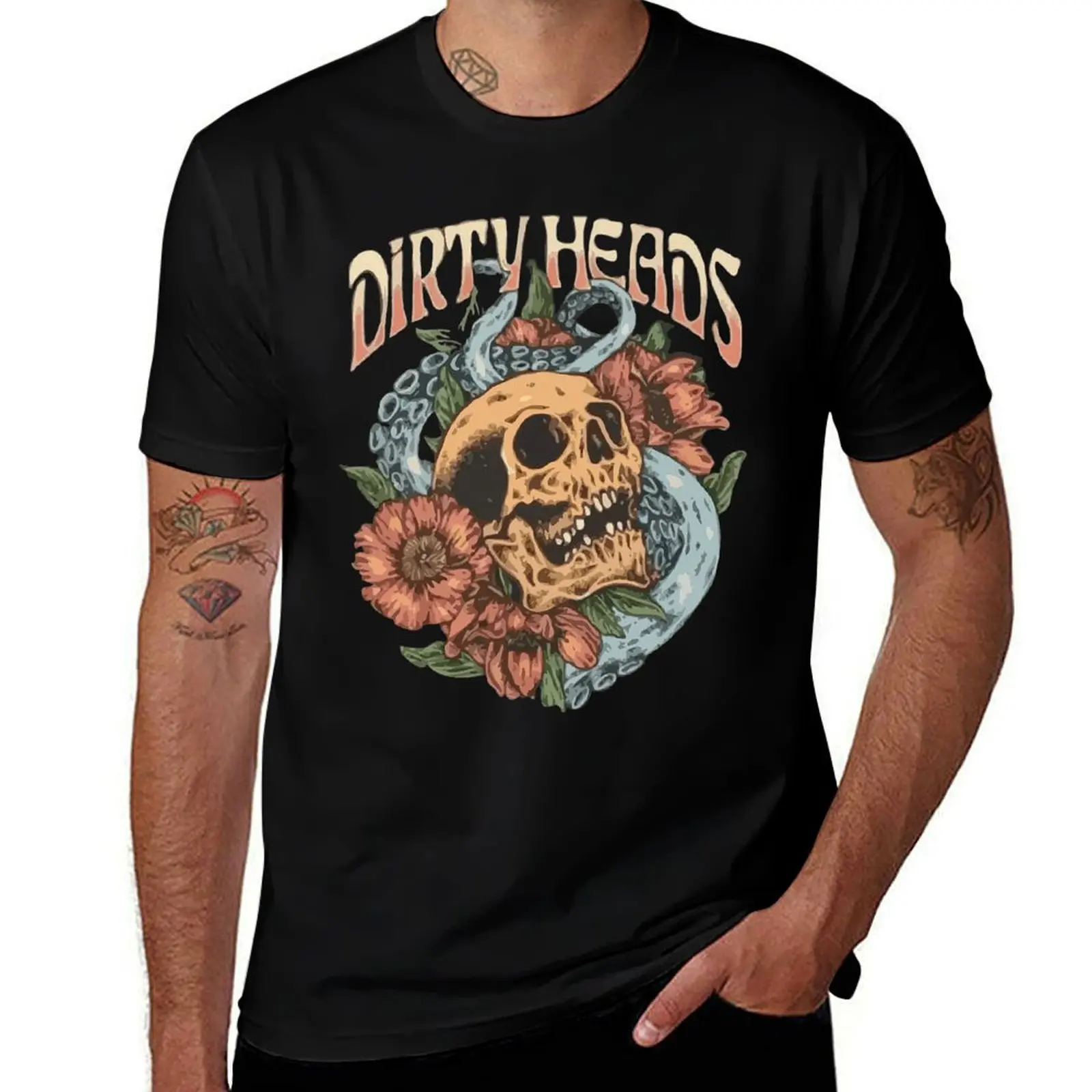 Dirty Heads Treasure Mens T Shirts Cotton Short Sleeve T-Shirt Crew Neck Tees Casual Shirt