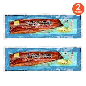 AED Frozen Roasted Eel (Unagi Kabayaki) 2-Pack (11oz x2), Charcoal Broiled Japanese Unagi, Restaurant Quality, Just Heat & Eat