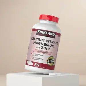Kirkland Signature Calcium Citrate Magnesium and Zinc 500 Tablets with Vitamin D3 for Bone Health and Immune Support - Healthcare, Dietary