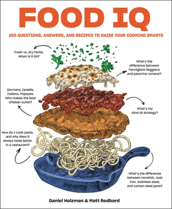USED Book - Food IQ: 100 Questions, Answers, and Recipes to Raise Your Cooking Smarts by Holzman, Daniel (Hardcover) - english