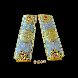 1911 Full Size Mexican Style Gold Plated Alpaca Metal