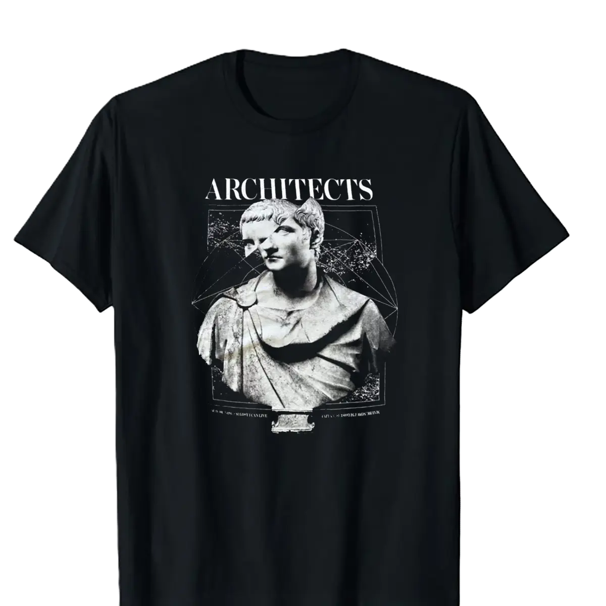 Vintage Architects Band Black T-shirt Casual Cotton Fabric Shirt Men's Sweatshirt