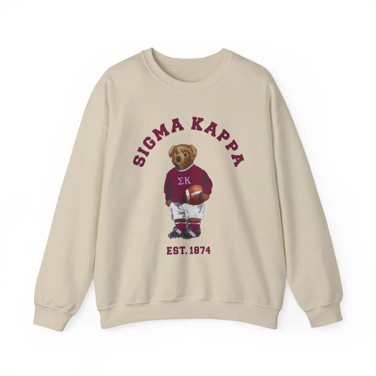 Sigma Kappa Teddy Bear Crewneck Sweatshirt