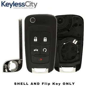 2010-2019 GM / 5-Button Flip Key SHELL For OHT01060512