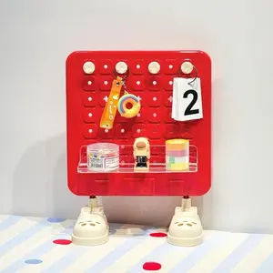 Household multi-functional pegboard entrance desk wall organizer, simple pegboard for kitchen and bathroom walls, sundries storage rack