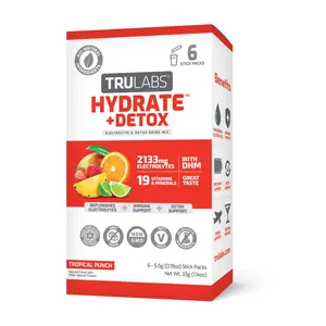TruLabs Hydrate + Detox – Sugar-Free Electrolyte Drink with B Vitamins & DHM Healthcare Natural Stick Fruit
