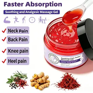 Joint Massage Cream| Chondroitin, Hyaluronic acid, Menthol, Turmeric and MSM | Fast Relief for Neck, Shoulder, Back, Hand, Knee, Ankle, Foot & Muscles Discomfort | Portable, Travel-Friendly