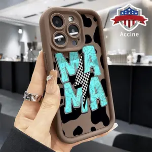 Compatible for iPhone 16 Pro 15 14 Plus 16e 13 12 Mini 11 Promax X XS Max XR xsmax Phone Case Cracked Mama Checker All Coverage Anti-Drop Rugged Durable Soft Cover for Boy