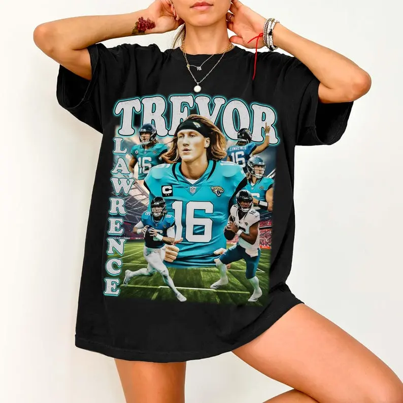 Trevor Lawrence Vintage 90s Unisex T-Shirt, Duuuval Trevor Lawrence Football Vintage Shirt, Football Quarterback Tee