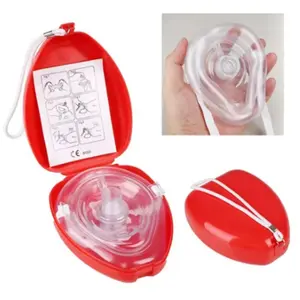 Professional First Aid CPR Breathing Mask, Reusable Artificial Respiration Mask with One-way Valve, Emergency Kit for Home & Outdoor, Emergency Gear, Emergency Supplies, Portable Emergency Equipment