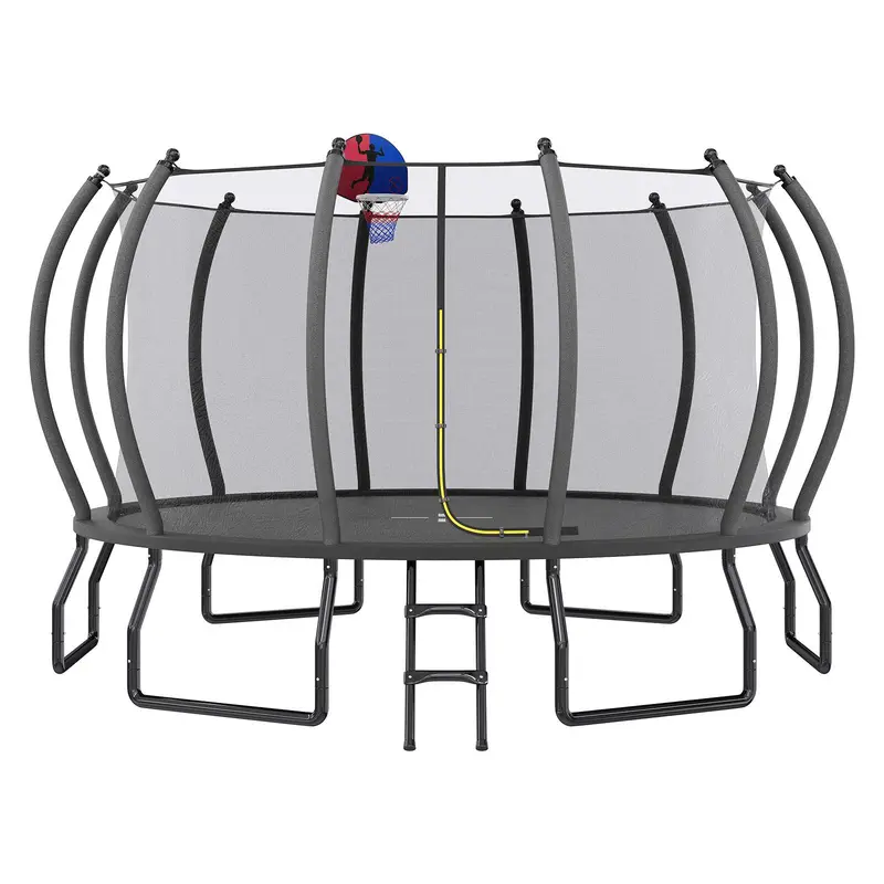 VanAcc 8FT 10FT 12FT 15FT 14FT 16FT Outdoor Trampoline with Enclosure Net and Ladder, Recreational Trampolines for Kids and Adults, Quick Connect Frame, ASTM Approval #TikTokShopBlackFriday #TikTokShopBlackFriday #Chrismas decor