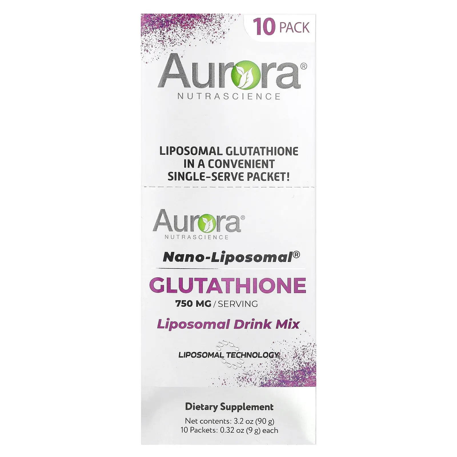 Aurora Nutrascience Nano-Liposomal, Glutathione, Liposomal Drink Mix, 10 Packets, 0.32 oz (9 g) Each - TikTok Shop Aurora Nutrascience Nano-Liposomal, Glutathione, Liposomal Drink Mix, 10 Packets, 0.32 oz (9 g) Each - TikTok Shop