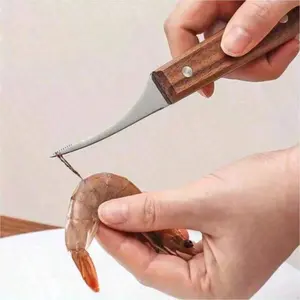 Stainless Steel Shrimp Deveiner Easy Clean Seafood Prep Tool for Effective Shell Removal & Deveining Essential for Home Kitchen & Outdoor Camping Dishwasher Safe