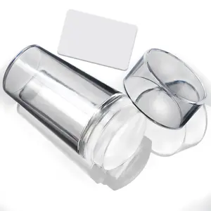 French Tip Tool,Nail Art Stamper Kit for DIY together,Home Manicure Starter Tool Salon(2 PCS)