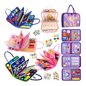 Baby Page Flipping Learning Board, Educational Activity Development Sensory Board, Multifunctional Tactile Toy, Detachable Busy Board for Babies, Puzzle Learning Toy, Cultivating Cognitive Ability, Perfect Christmas Birthday Gift, Toddler Busy Board