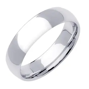 Men's Handmade Plain Wedding Band in Platinum 6.0mm