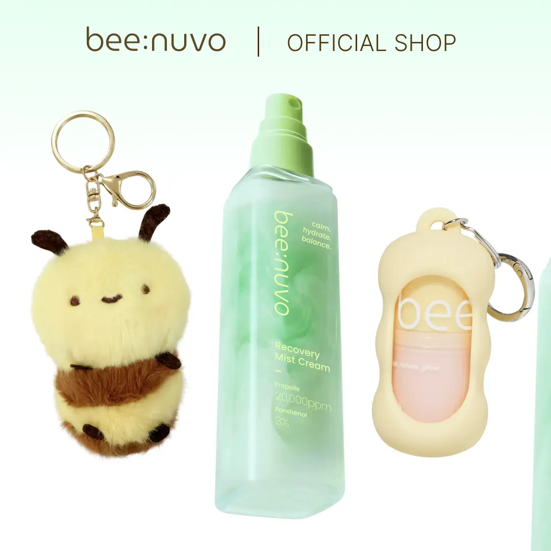 [beenuvo] [Set] Recovery Mist Cream (2.70 fl. oz) & Honey and Collagen Lip Butter (0.45 oz) + 2 Free Gifts — Facial Mist for Soothing & Barrier Care, Nourishing Lip Mask for 24-Hour Moisture, Korean Skincare