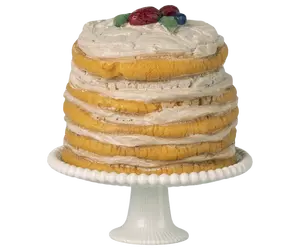 Party cake and cake stand, Mouse