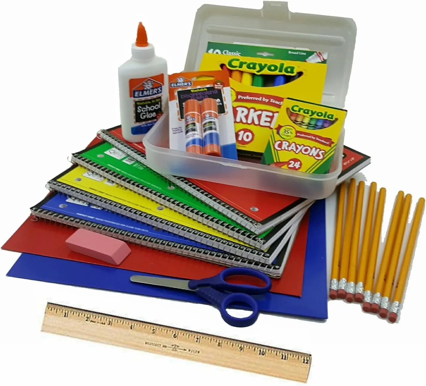 Shuttle Art 102 PCS Back to School Supplies Kit, School Supply Box for Grades K-12, School Supplies for Students, Including Pencils, Pens, Markers, Erasers, Notebooks, Folders and More,back to school shopping