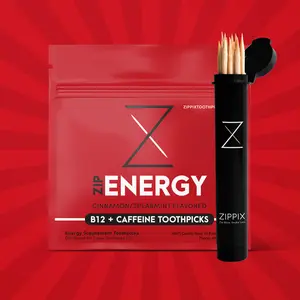 Cinnamon ZipEnergy® B12 + 30mg Caffeine Toothpicks Cinnamon ZipEnergy® B12 + 30mg Caffeine Toothpicks