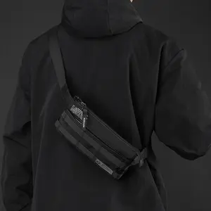 Men's Simple Multi-functional Crossbody Bag, Fashionable Casual Versatile Zipper Shoulder Bag for Daily Commuting, Work and School, Sling Bag for Men, Zipper Bum Bag