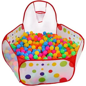 Ball Pit Play Tent with Basketball Hoop for Kids Toddlers Outdoor Indoor Play 4 Ft/120CM (Balls Not Included)