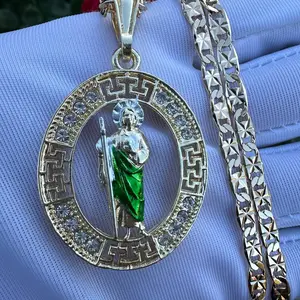 Oval Necklace with Chain - St. Jude Design