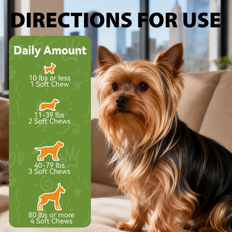 OurCares Generation 2 Dog Multivitamin Supplements 120 Count Dog Multivitamin Chewable  Immune Joint Support Skin Gut Health Glucosamine & Probiotics - Safe for Senior & Puppy Multivitamin - Chicken Flavor Pet Daily Chews Snacks