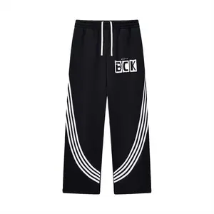 BCK Essential Curved Stripe Straight Sweatpants