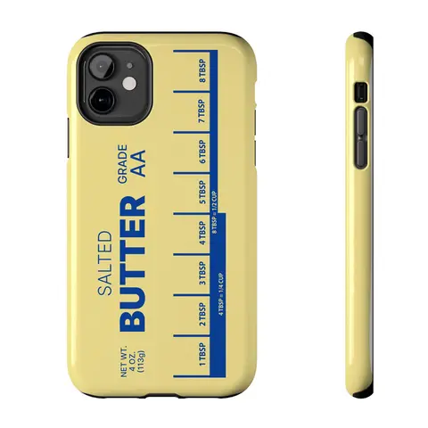 Salted Butter Phone Case, Funny Phone Case iPhone and Galaxy, Gift for her him