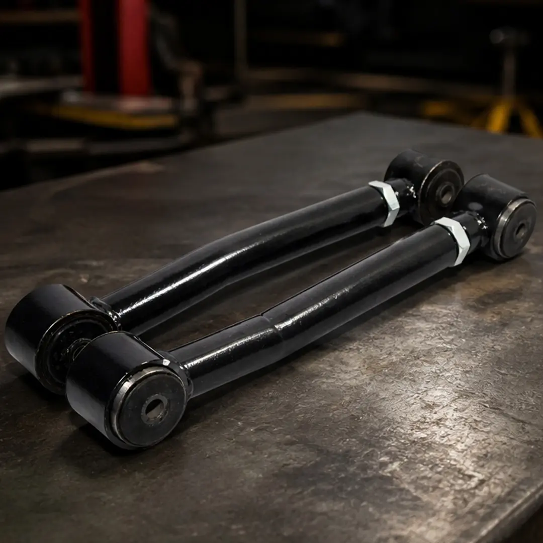 Adjustable Lower Control Arms for Jeep Wrangler TJ 1997-2006 Grand Cherokee ZJ 1993-1998, Pair of Rear Front Suspension Control Arm, Black Steel Q235, Replaces OEM, Off-Road Alignment, Black Color Options, Steel (Q235) Material