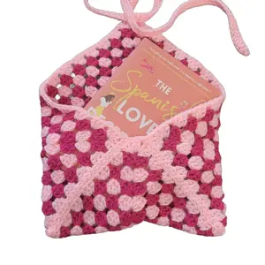 Crochet Book Sleeve:  Granny Square Pouch-Paperback Protector Gift