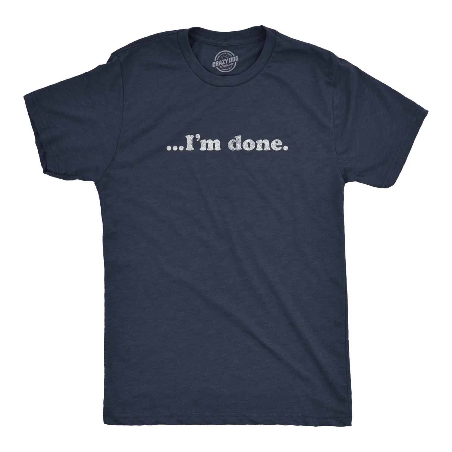 Mens ?I'm Done T Shirt Funny Sarcastic Over It Novelty Graphic Tee Mens Funny T Shirts Cool Vintage Fashion T-Shirt Gift Classic Menswear Funny Introvert Short Sleeve Novelty Tees for Guys Navy
