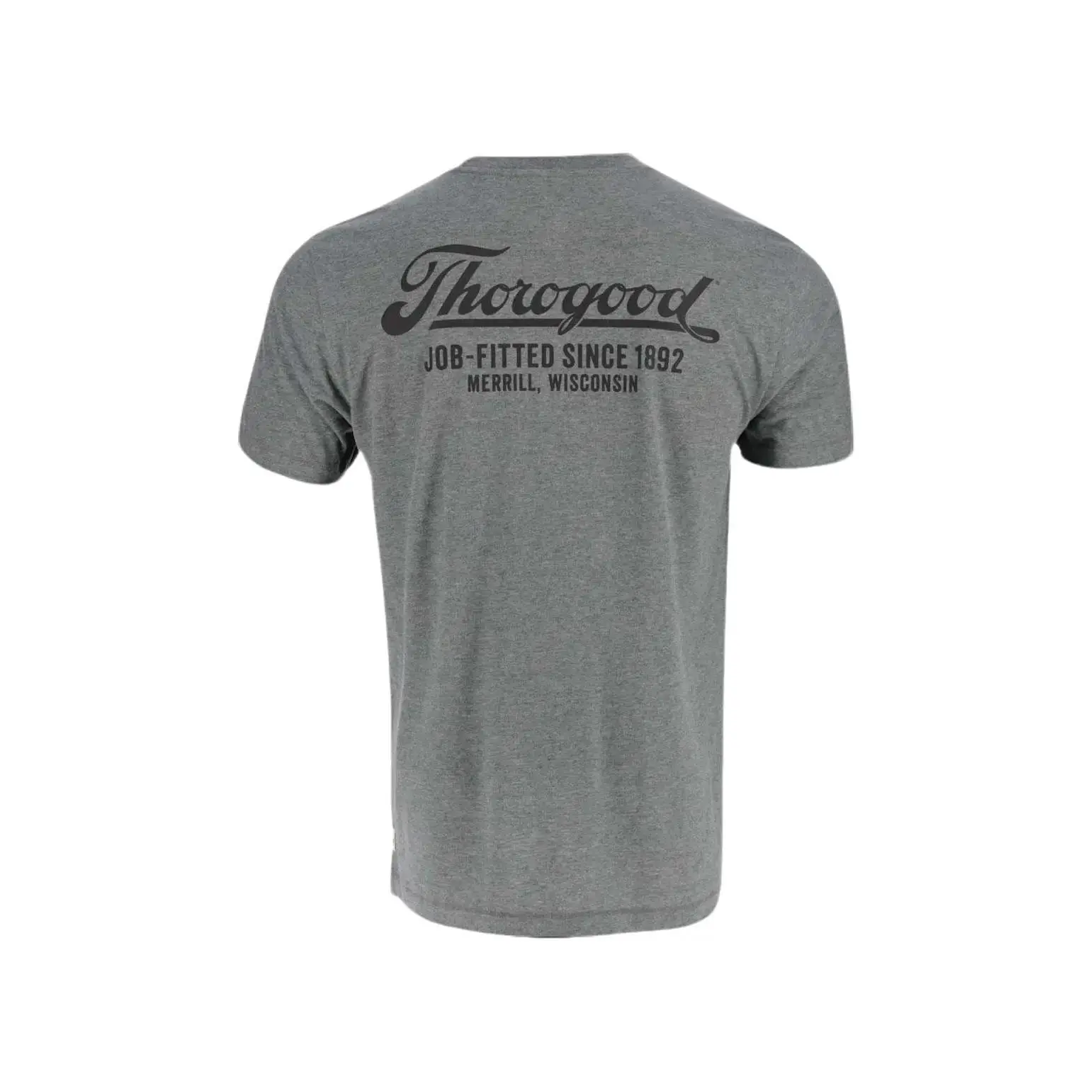Thorogood Men's 1892 Graphic T-Shirt, Casual Tag-less Crewneck in Pre-shrunk Cotton Jersey, Fitted Cut, Crew Neck, Heathered, Print, Round