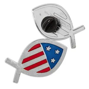 Patriotic Religious (Ichthys) Lapel Pin