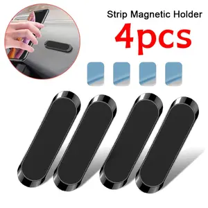 [Magnetic Phone Holder] 4pcs Magnetic Car Holder - Magnet Installation Mobile for iPhone Xiaomi Huawei Samsung GPS Support