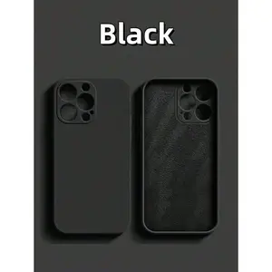 Shockproof Anti-Fingerprint Silicone Phone Case Compatible With Apple 16/15/14/13/12 Pro Max Waterproof Anti-Fall Scratch Resistant