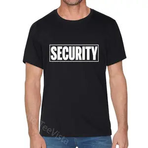 100% Cotton Bold Security |   Security Guard Costume |   Security Officer T-Shirt