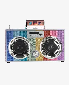 Rainbow Bling Boombox & Bluetooth Speaker