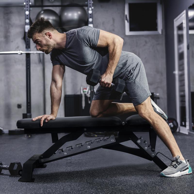 RITFIT Adjustable Weight Bench for Full Body Workouts, Incline, Decline, and Flat Settings - 1300LB Capacity Adjustable Foldable Adjustable Incline Home Gym Equipment Home Fitness Equipment