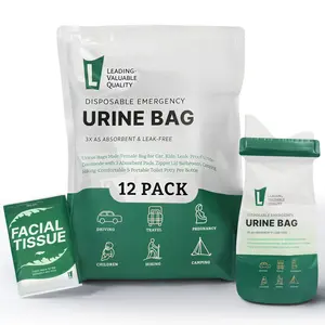 Disposable Bag 12/24 800ML - Portable Urinal & Female for Travel  Leak-Proof Emergency Toilet Solution Unisex Pee Bags Men Women Camping Traffic Jams Compact
