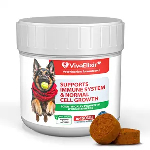 Dog Lumps and Bumps Supplement, Fatty Tumors & Cellular Health - Immune Support Chews with Turkey Tail Mushroom, Reishi, Shiitake, Maitake, Curcumin & CoQ10 - Veterinarian formulated - 150 Chews