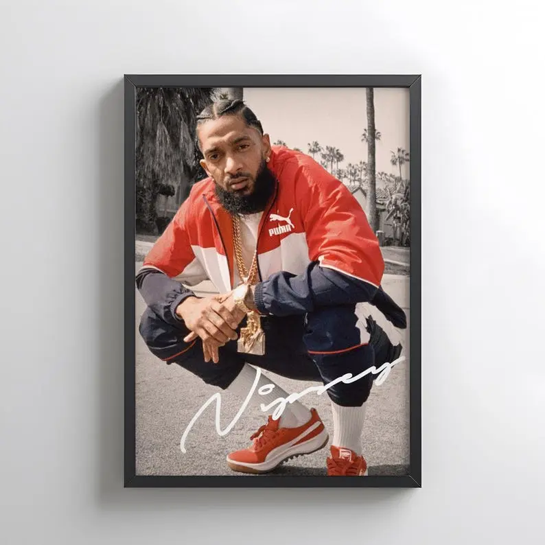 Nipsey HussleE Legacy Poster - West Coast Rap Icon Wall Print Poster No Frame