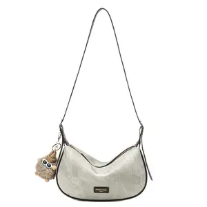 High-quality niche women's bag, new versatile popular crossbody bag, fashionable shoulder dumpling bag, 2025 autumn and winter women's collection
