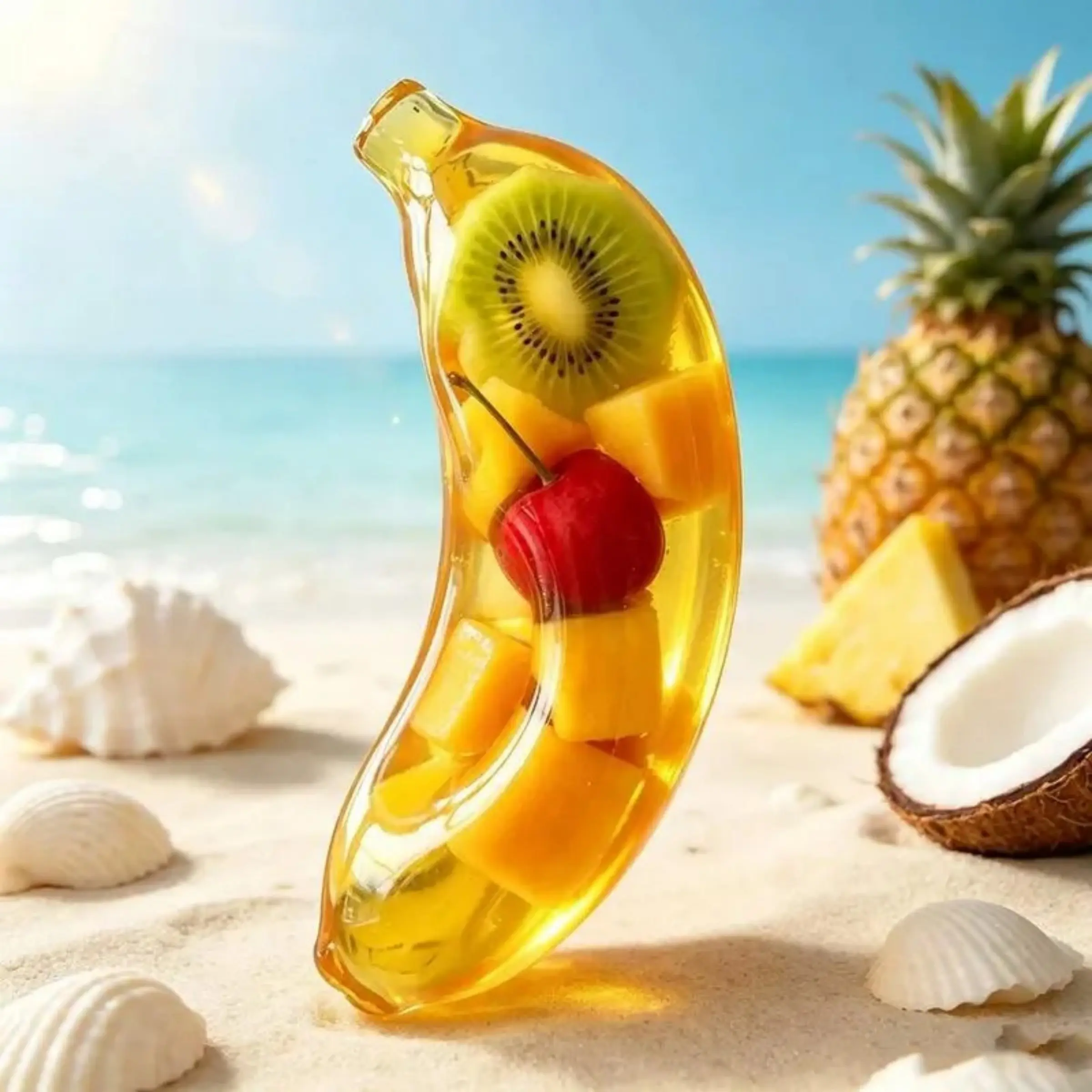 Realistic Banana Squeeze Toy Soft Fruit Fidget for Stress Relief, Soft Squeeze Fidget Toy, Random Style & Random Color, Stress Relief Desktop Decor, Gift For Home Office Classroom Birthday Halloween Christmas