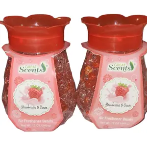 GREAT Scents Strawberries & Cream Air Freshener Beads 12 oz Net Weight 340 g Freshener Beads for Fragrance 2 pc set Scented Aroma