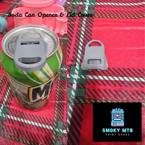 3D Printed Soda Can Opener & Lid Cover