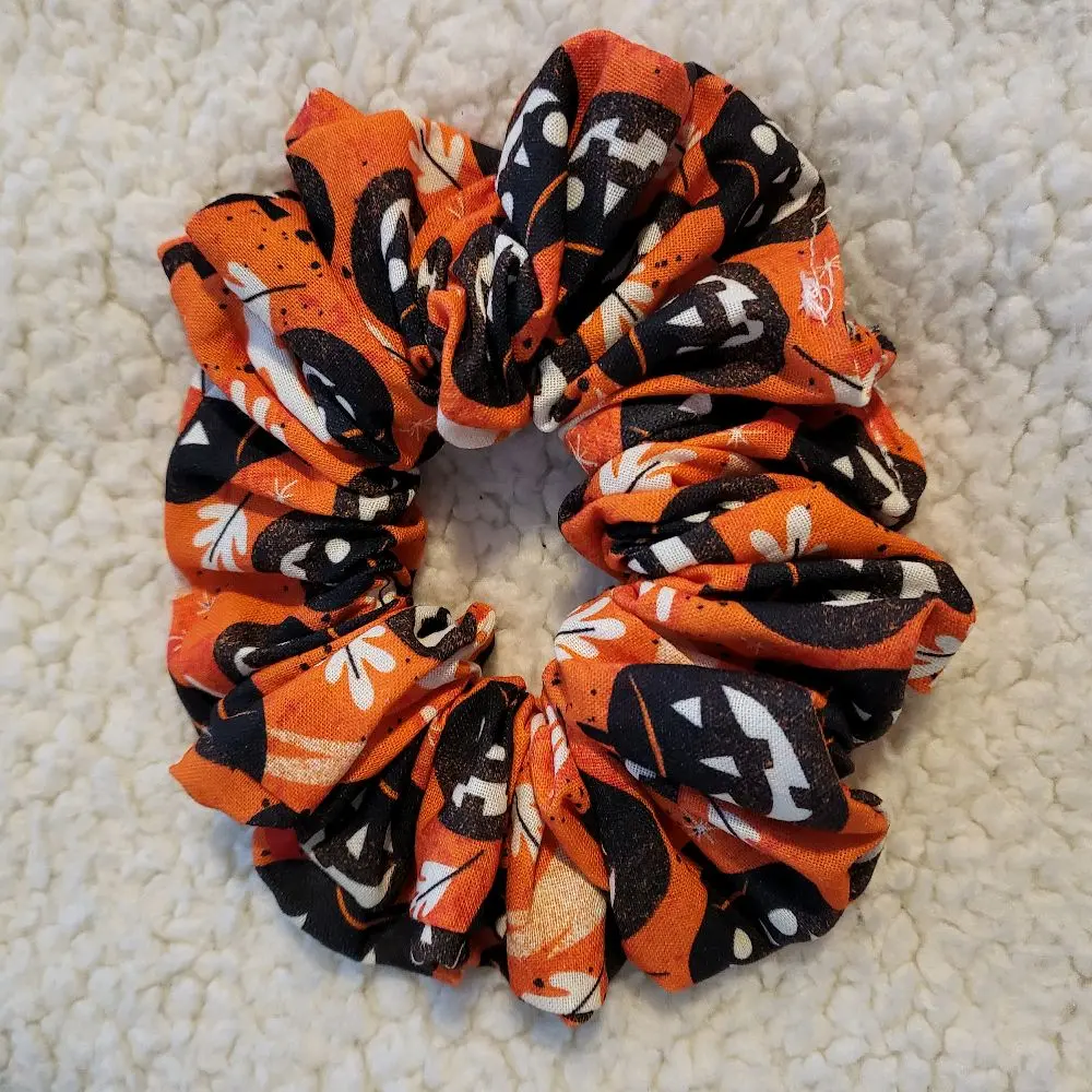 Punpkin halloween oversized scrunchie